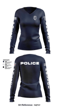 Davenport Police Department 97517619 Women's Long Sleeve V-neck Shirt - 15