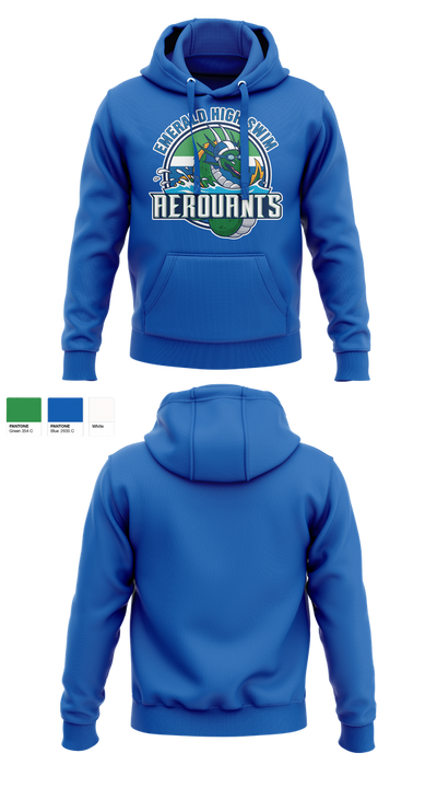 Emerald High Swim Aeroaunts 14114114 Hoodie - 4