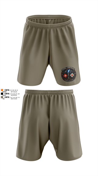Athletic Shorts With Pockets, 206 Steel Lightning, Army, Teamtime, Team time, sublimation, custom sports apparel, team uniforms, spirit wear, spiritwear, sports uniforms, custom shirts, team store, custom team store, fundraiser sports, apparel fundraiser