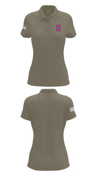 Womens Short Sleeve Performance Polo, 39th infantry, National Guard, Teamtime, Team time, sublimation, custom sports apparel, team uniforms, spirit wear, spiritwear, sports uniforms, custom shirts, team store, custom team store, fundraiser sports, apparel fundraiser