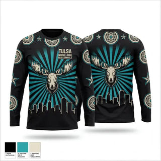 Long Sleeve Performance Shirt, Tulsa Moose Lodge #862 Cornhole, Spirit Store, Teamtime, Team time, sublimation, custom sports apparel, team uniforms, spirit wear, spiritwear, sports uniforms, custom shirts, team store, custom team store, fundraiser sports, apparel fundraiser