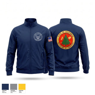 Windbreaker, CALFIRE Rainbow Fire Center, Fire Department, Teamtime, Team time, sublimation, custom sports apparel, team uniforms, spirit wear, spiritwear, sports uniforms, custom shirts, team store, custom team store, fundraiser sports, apparel fundraiser