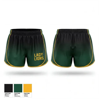 Womens Shorts, Lady Lions, Women's Soccer, Teamtime, Team time, sublimation, custom sports apparel, team uniforms, spirit wear, spiritwear, sports uniforms, custom shirts, team store, custom team store, fundraiser sports, apparel fundraiser