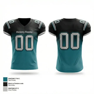 Football Jersey, Hickory Hawks, , Teamtime, Team time, sublimation, custom sports apparel, team uniforms, spirit wear, spiritwear, sports uniforms, custom shirts, team store, custom team store, fundraiser sports, apparel fundraiser