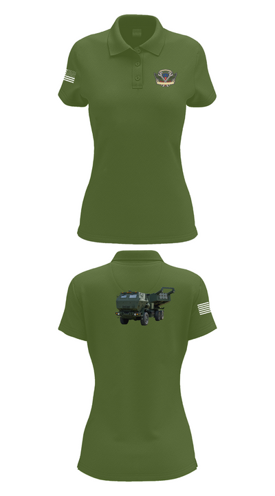 182nd Field Artillery 54920124 Women's Short Sleeve Performance Polo  - 55