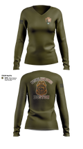 National Park Rangers Women's Long Sleeve V-neck Shirt - 11