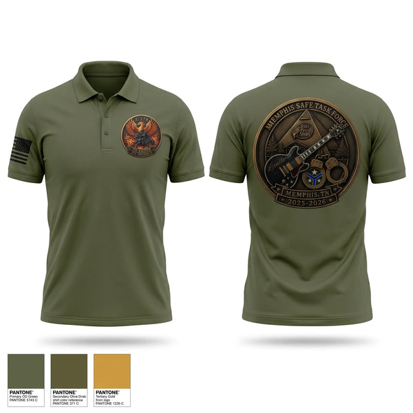 Short Sleeve Performance Polo, D Company 2/278 MBCT, National Guard, Teamtime, Team time, sublimation, custom sports apparel, team uniforms, spirit wear, spiritwear, sports uniforms, custom shirts, team store, custom team store, fundraiser sports, apparel fundraiser