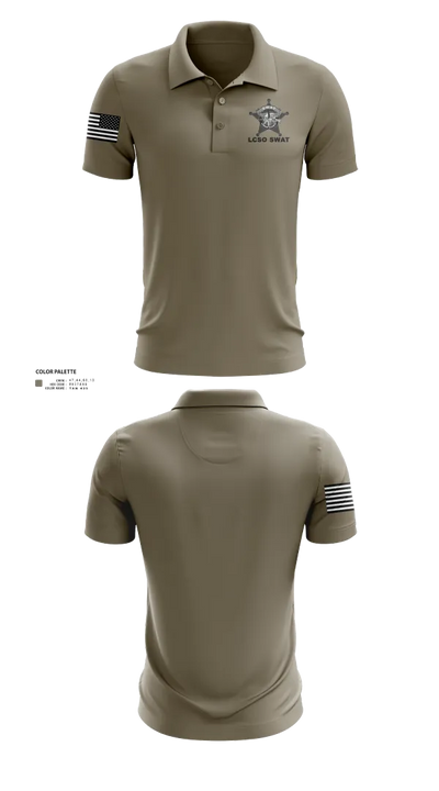 Lorain county sheriff swat 58234346 Short Sleeve Performance Polo - 103