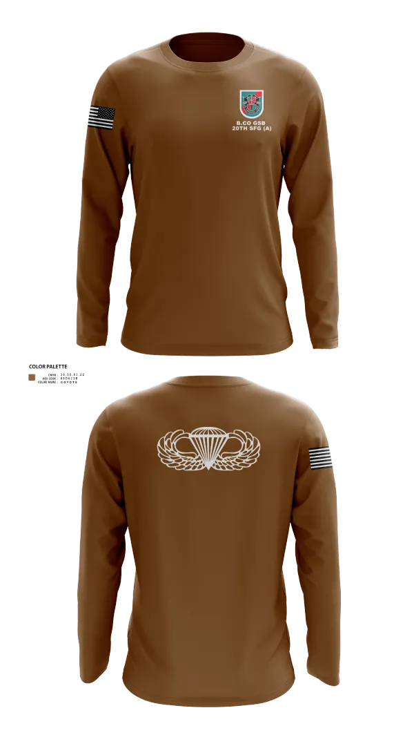 Long Sleeve Performance Shirt, B.CO GSB 20th SFG(A), , Teamtime, Team time, sublimation, custom sports apparel, team uniforms, spirit wear, spiritwear, sports uniforms, custom shirts, team store, custom team store, fundraiser sports, apparel fundraiser