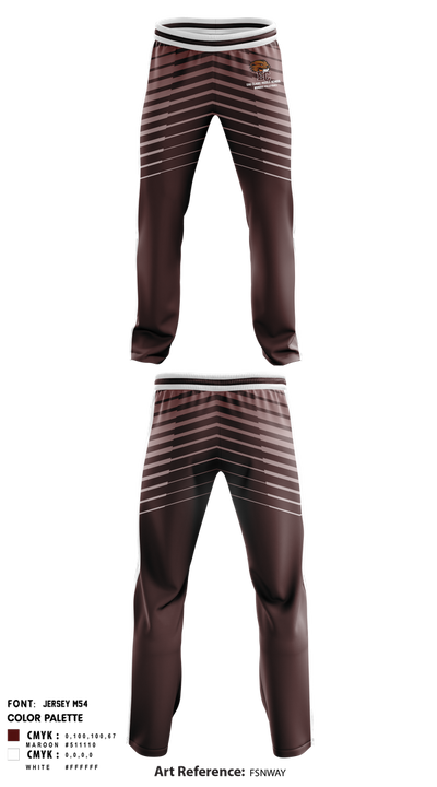 Eau Claire Middle School Volleyball 13905361 Sweatpants - 1