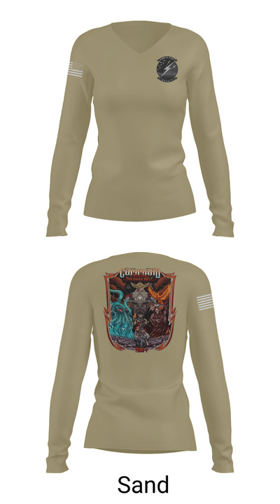 Macs-1 16325629 Women's Long Sleeve V-neck Shirt - 97