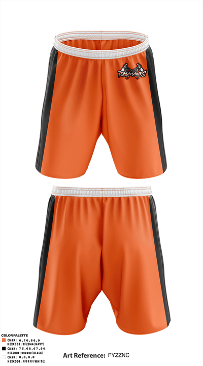 Dyer County Tomahawks 6526413 Athletic Shorts With Pockets - 21