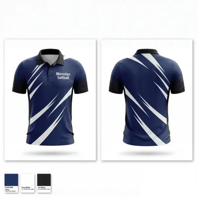 Moravian Softball 94971054 Short Sleeve Performance Polo - 1