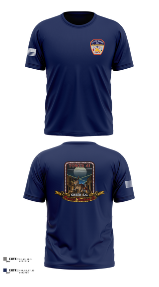 Short Sleeve Performance Shirt, City Of Greer FD, Fire Department, Teamtime, Team time, sublimation, custom sports apparel, team uniforms, spirit wear, spiritwear, sports uniforms, custom shirts, team store, custom team store, fundraiser sports, apparel fundraiser