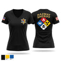 Arapahoe County Sheriff HazMat Women's Short Sleeve V-neck Shirt - 1