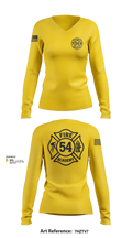 Class #54 78762440 Women's Long Sleeve V-neck Shirt - 103