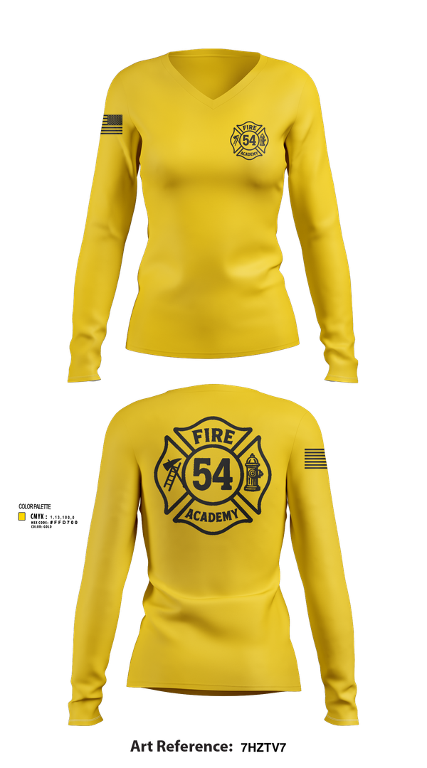 Womens Long Sleeve Vneck Shirt, Class #54, , Teamtime, Team time, sublimation, custom sports apparel, team uniforms, spirit wear, spiritwear, sports uniforms, custom shirts, team store, custom team store, fundraiser sports, apparel fundraiser