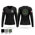 PERT Women's Long Sleeve V-neck Shirt - 1