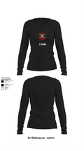 C-STARS 18124227 Women's Long Sleeve V-neck Shirt - 22