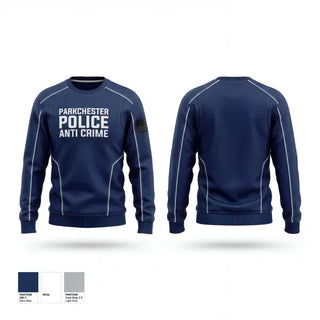Crew Neck Sweatshirt, Parkchester Police Anti Crime, Police, Teamtime, Team time, sublimation, custom sports apparel, team uniforms, spirit wear, spiritwear, sports uniforms, custom shirts, team store, custom team store, fundraiser sports, apparel fundraiser