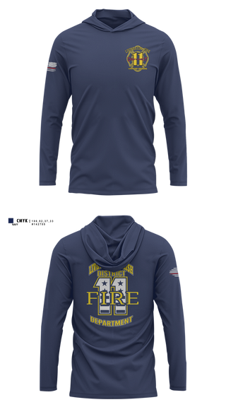 Long Sleeve Performance Shirt with hood, Shadow Scouts, Fire Department, Teamtime, Team time, sublimation, custom sports apparel, team uniforms, spirit wear, spiritwear, sports uniforms, custom shirts, team store, custom team store, fundraiser sports, apparel fundraiser