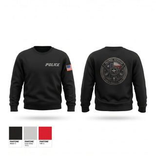 Crew Neck Sweatshirt, Pearsall PD, Police, Teamtime, Team time, sublimation, custom sports apparel, team uniforms, spirit wear, spiritwear, sports uniforms, custom shirts, team store, custom team store, fundraiser sports, apparel fundraiser