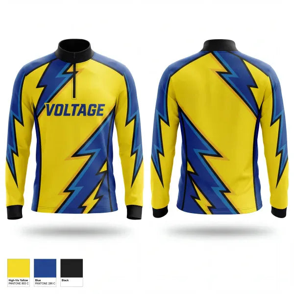 Quarter Zip Jacket, Voltage, Softball, Teamtime, Team time, sublimation, custom sports apparel, team uniforms, spirit wear, spiritwear, sports uniforms, custom shirts, team store, custom team store, fundraiser sports, apparel fundraiser
