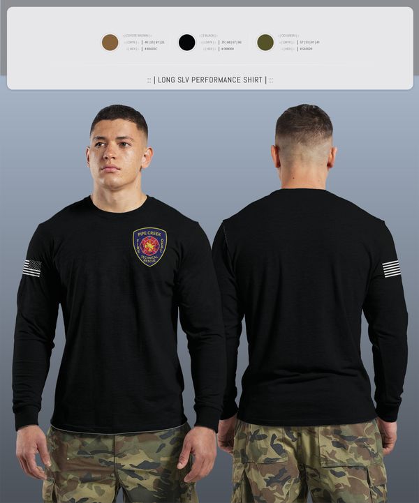 Long Sleeve Performance Shirt, PCFD, , Teamtime, Team time, sublimation, custom sports apparel, team uniforms, spirit wear, spiritwear, sports uniforms, custom shirts, team store, custom team store, fundraiser sports, apparel fundraiser