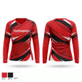Fire-Fastpitch Women's Long Sleeve V-neck Shirt - 1