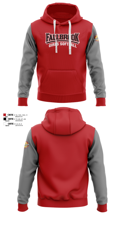 Fallbrook girls softball Hoodie - 10