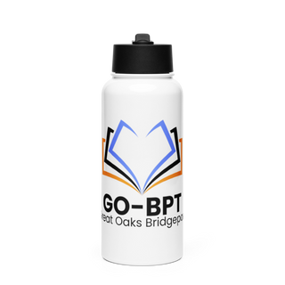 Great Oaks Charter School Stainless Steel Water Bottle with a Straw Lid
