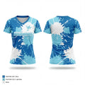 Mercer Island Bluebirds 83957958 Women's Short Sleeve V-neck Shirt - 1
