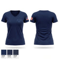 San Francisco Veterans Affairs Police 64900075 Women's Short Sleeve V-neck Shirt - 1