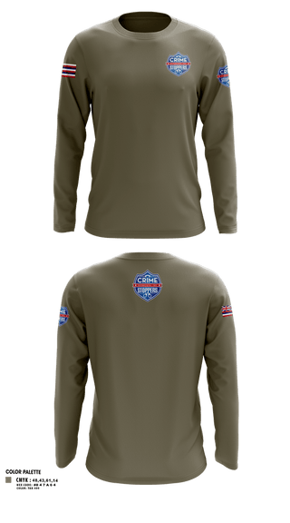 Long Sleeve Performance Shirt, CrimeStoppers Honolulu, Police, Teamtime, Team time, sublimation, custom sports apparel, team uniforms, spirit wear, spiritwear, sports uniforms, custom shirts, team store, custom team store, fundraiser sports, apparel fundraiser