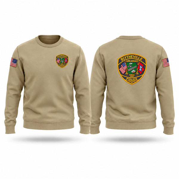 Crew Neck Sweatshirt, Blytheville Police Department, Police, Teamtime, Team time, sublimation, custom sports apparel, team uniforms, spirit wear, spiritwear, sports uniforms, custom shirts, team store, custom team store, fundraiser sports, apparel fundraiser