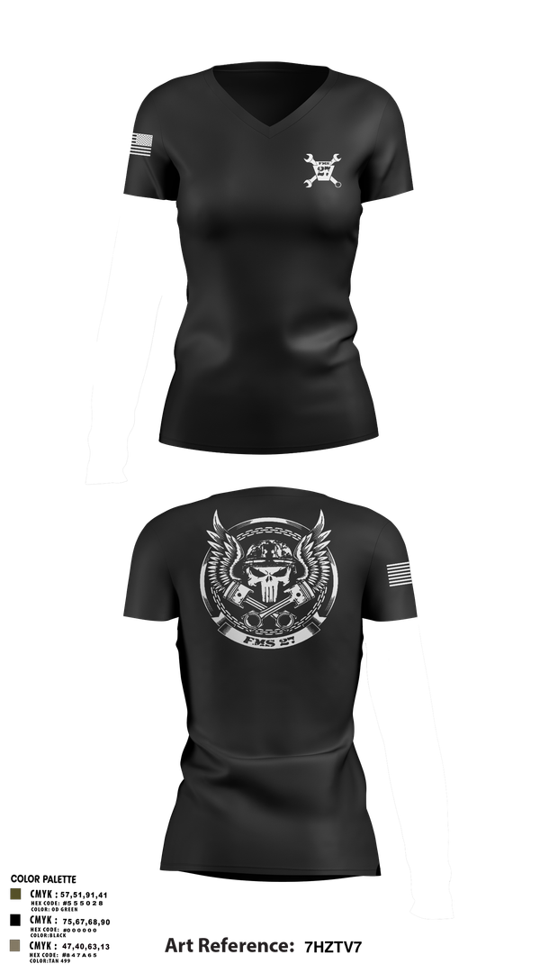 Womens Short Sleeve Vneck Shirt, FMS 27, , Teamtime, Team time, sublimation, custom sports apparel, team uniforms, spirit wear, spiritwear, sports uniforms, custom shirts, team store, custom team store, fundraiser sports, apparel fundraiser