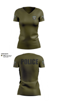 Ohkay Owingeh Police Department 98094071 Women's Short Sleeve V-neck Shirt - 24