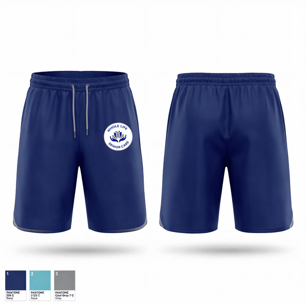 Athletic Shorts With Pockets, Whole Life Senior Care, , Teamtime, Team time, sublimation, custom sports apparel, team uniforms, spirit wear, spiritwear, sports uniforms, custom shirts, team store, custom team store, fundraiser sports, apparel fundraiser