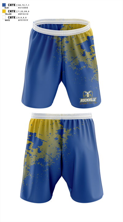 Rockville Marching Ram Band 13172934 Athletic Shorts With Pockets - 1