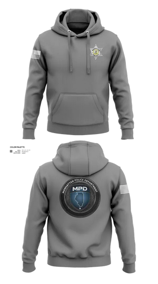 Hoodie, Manhattan Police Department, , Teamtime, Team time, sublimation, custom sports apparel, team uniforms, spirit wear, spiritwear, sports uniforms, custom shirts, team store, custom team store, fundraiser sports, apparel fundraiser