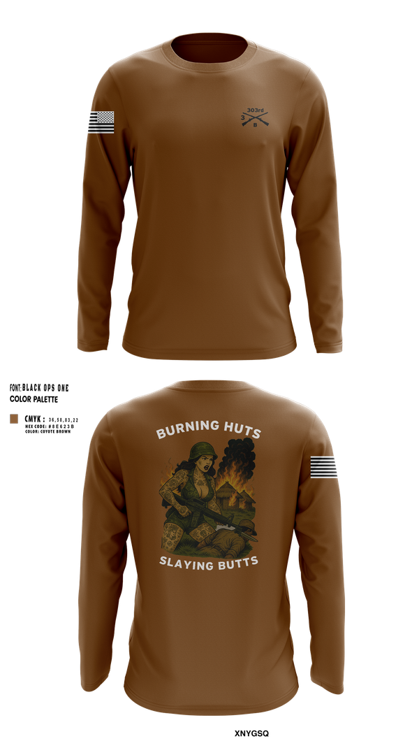 Long Sleeve Performance Shirt, 3 303rd B TRP, , Teamtime, Team time, sublimation, custom sports apparel, team uniforms, spirit wear, spiritwear, sports uniforms, custom shirts, team store, custom team store, fundraiser sports, apparel fundraiser