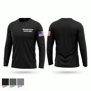 Long Sleeve Performance Shirt, Chemung County Sheriff’s Office, Police, Teamtime, Team time, sublimation, custom sports apparel, team uniforms, spirit wear, spiritwear, sports uniforms, custom shirts, team store, custom team store, fundraiser sports, apparel fundraiser