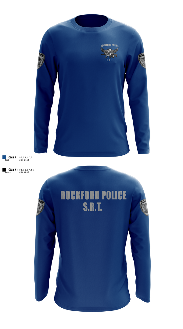 Long Sleeve Performance Shirt, Rockford Police S.R.T., Police, Teamtime, Team time, sublimation, custom sports apparel, team uniforms, spirit wear, spiritwear, sports uniforms, custom shirts, team store, custom team store, fundraiser sports, apparel fundraiser