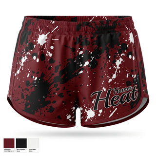 Womens Shorts, Homer Heat, Softball, Teamtime, Team time, sublimation, custom sports apparel, team uniforms, spirit wear, spiritwear, sports uniforms, custom shirts, team store, custom team store, fundraiser sports, apparel fundraiser