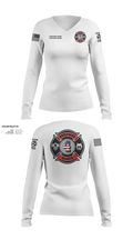 Gallatin Fire Department Station 4 20459748 Women's Long Sleeve V-neck Shirt - 42