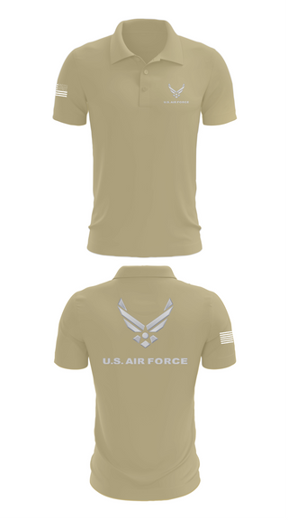 Short Sleeve Performance Polo, USAF Volunteer, Air Force, Teamtime, Team time, sublimation, custom sports apparel, team uniforms, spirit wear, spiritwear, sports uniforms, custom shirts, team store, custom team store, fundraiser sports, apparel fundraiser