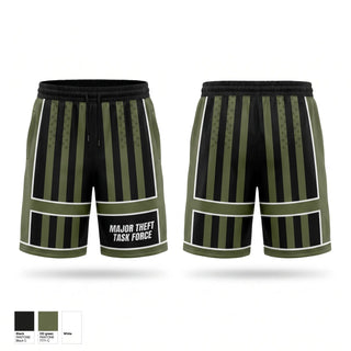 Athletic Shorts With Pockets, Major Theft Task Force, Police, Teamtime, Team time, sublimation, custom sports apparel, team uniforms, spirit wear, spiritwear, sports uniforms, custom shirts, team store, custom team store, fundraiser sports, apparel fundraiser