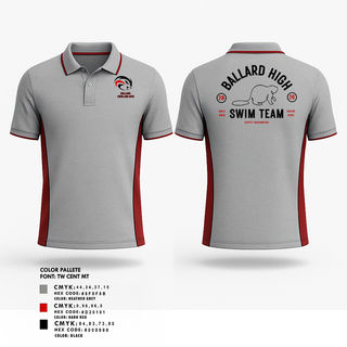 Short Sleeve Performance Polo, Ballard High School Girls Swim and Dive, Swimming, Teamtime, Team time, sublimation, custom sports apparel, team uniforms, spirit wear, spiritwear, sports uniforms, custom shirts, team store, custom team store, fundraiser sports, apparel fundraiser