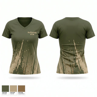 Womens Short Sleeve Vneck Shirt, Ruffstock OTM, Softball, Teamtime, Team time, sublimation, custom sports apparel, team uniforms, spirit wear, spiritwear, sports uniforms, custom shirts, team store, custom team store, fundraiser sports, apparel fundraiser