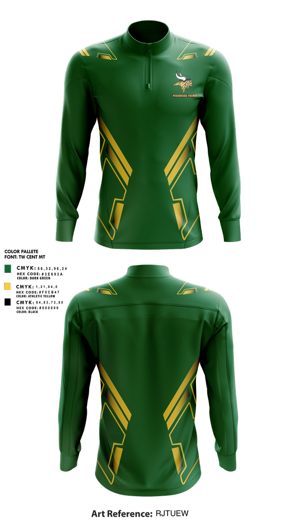 Quarter Zip Jacket, Woodbridge Vikings, Women's Volleyball, Teamtime, Team time, sublimation, custom sports apparel, team uniforms, spirit wear, spiritwear, sports uniforms, custom shirts, team store, custom team store, fundraiser sports, apparel fundraiser